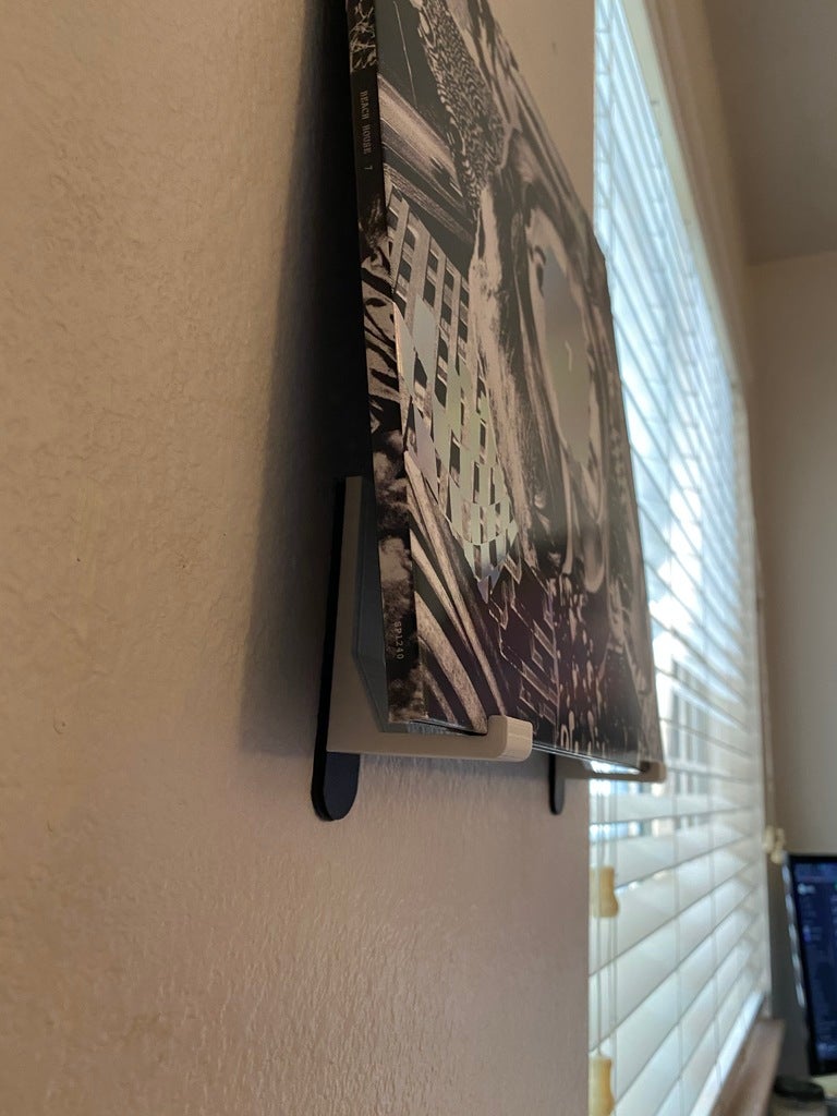 Soporte de pared para discos de vinilo "Now Playing" - Pantalla elegante