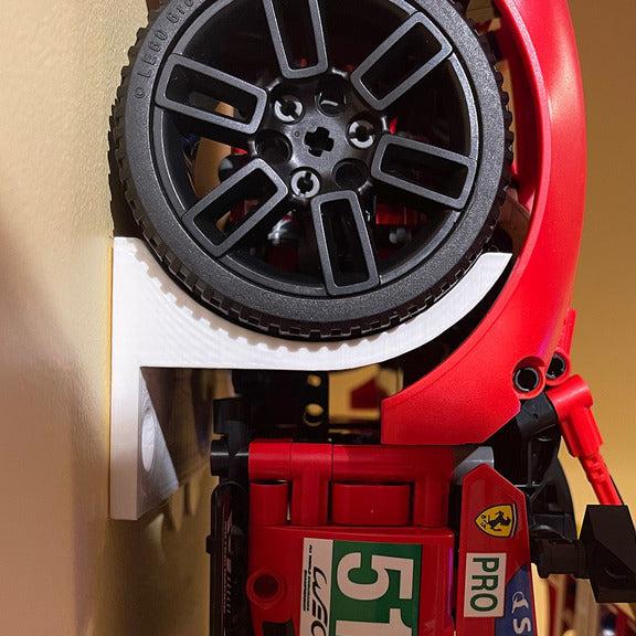 Soporte de pared para Lego Porsche 911 RSR #42096 y Ferrari 488 GTE #42125