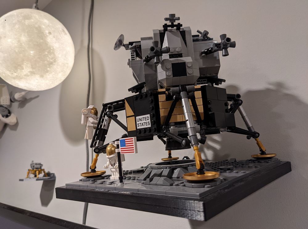 Soporte de pared para Lego NASA Apollo 11 Lunar Lander (10266)