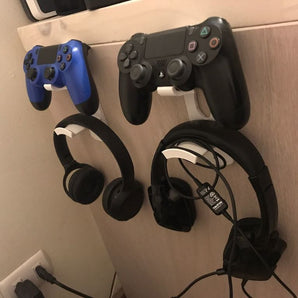 Soporte de pared para mando de PS4 y auriculares