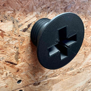 Perchero de pared único con diseño industrial de cabeza de tornillo
