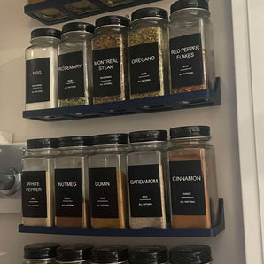 Elegante estante para especias para una organización óptima de la cocina