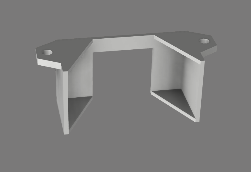 Soporte de regleta eficaz para montaje debajo del escritorio