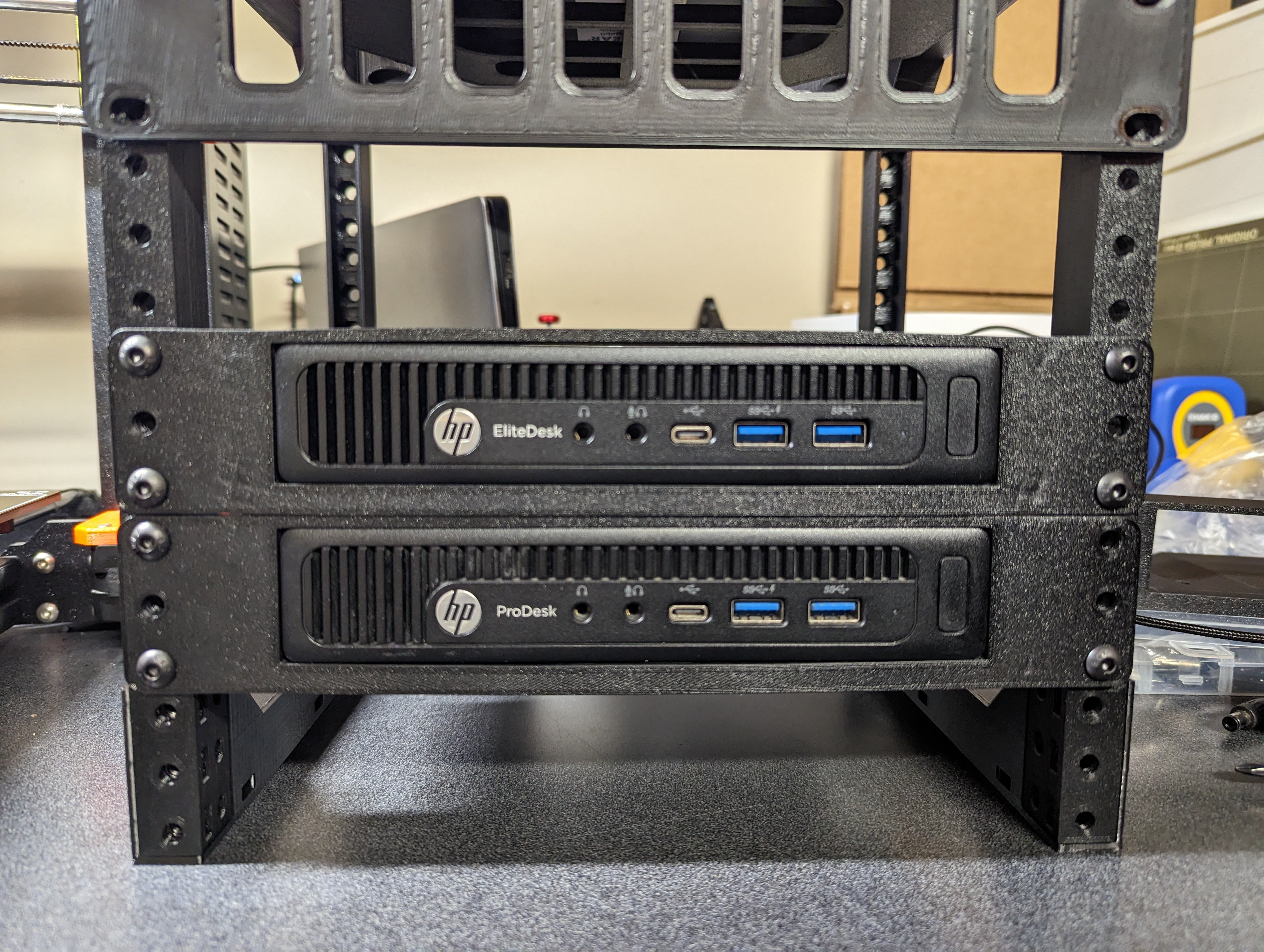 10' 1U Rack Mount para HP EliteDesk/ProDesk Mini G2