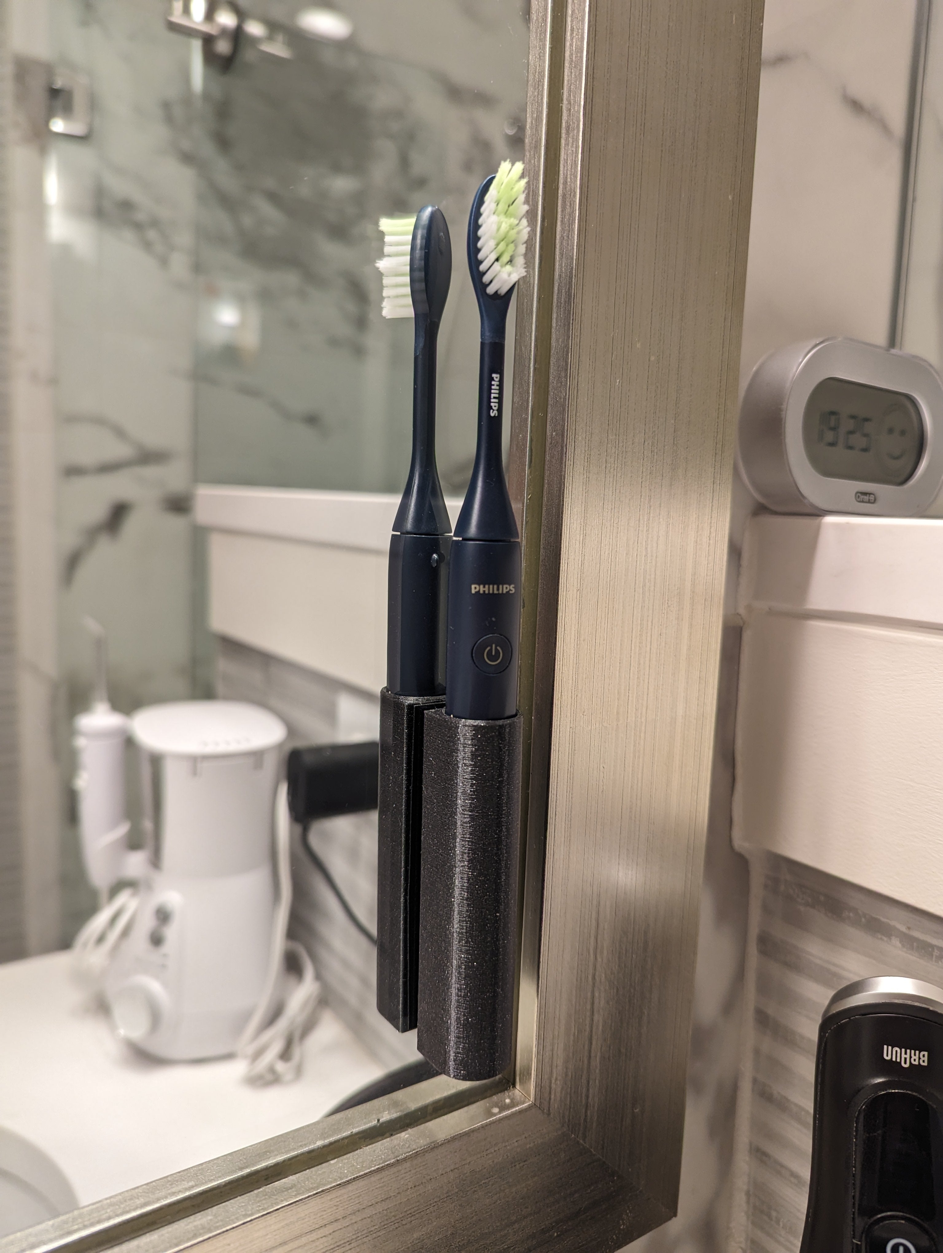 Soporte para cepillo de dientes montado en espejo para Philips One Sonicare