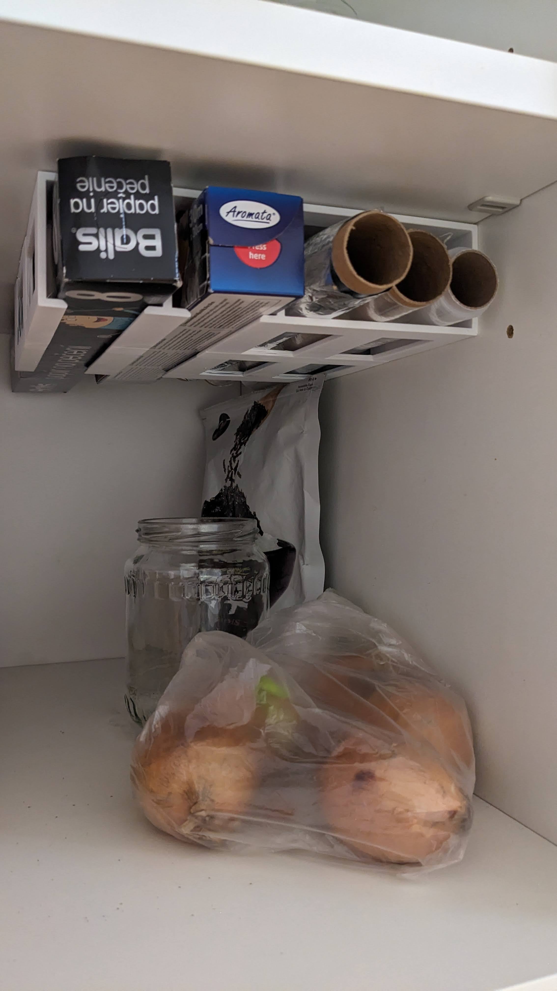 Dispensador de papel de aluminio para ahorrar espacio
