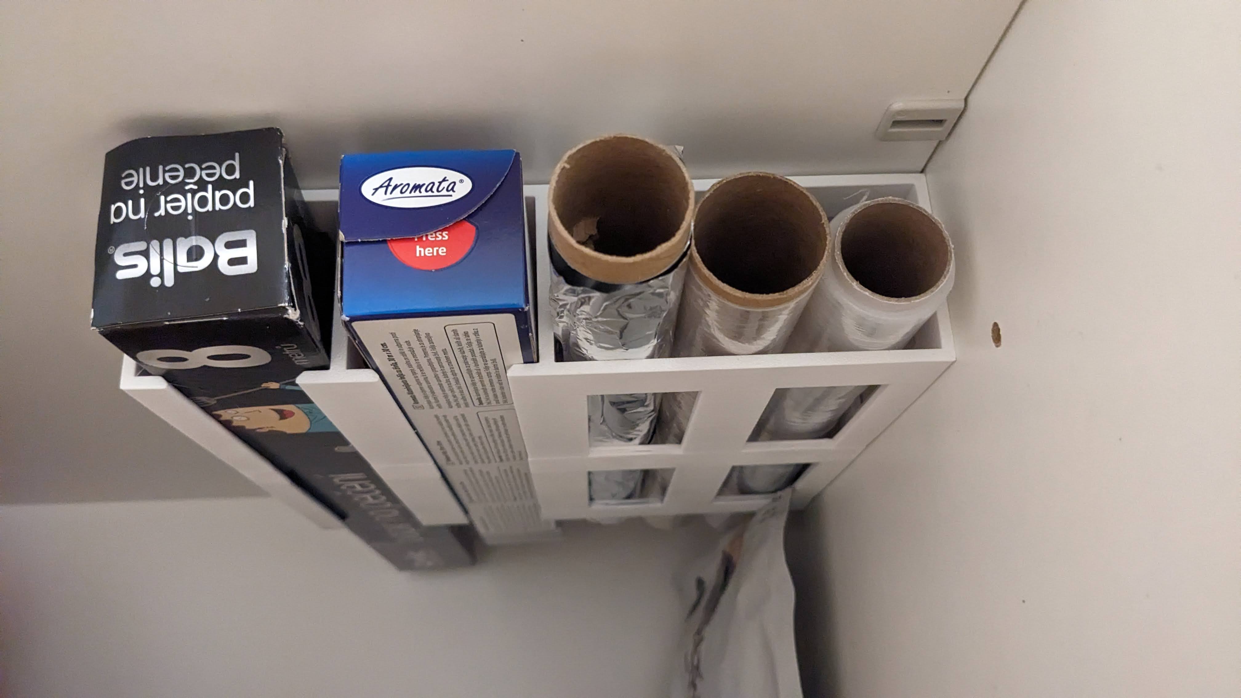 Dispensador de papel de aluminio para ahorrar espacio