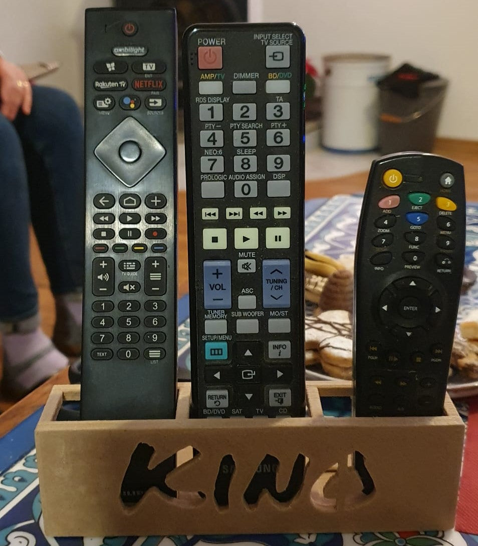 Soporte de mando a distancia para 3 dispositivos