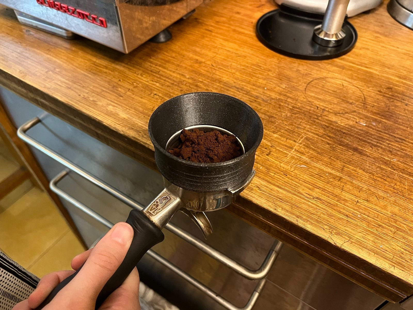 Embudo de portafiltro de espresso - 53 mm, 57 mm, 58 mm