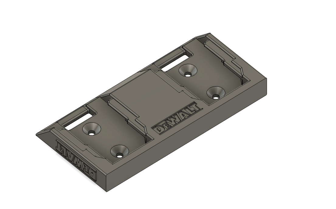 Soporte doble para batería DeWalt de 18 V para montaje en pared y techo