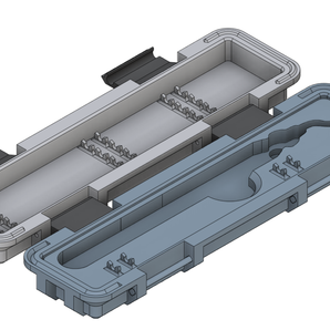 Caja de almacenamiento para herramienta de desbarbado