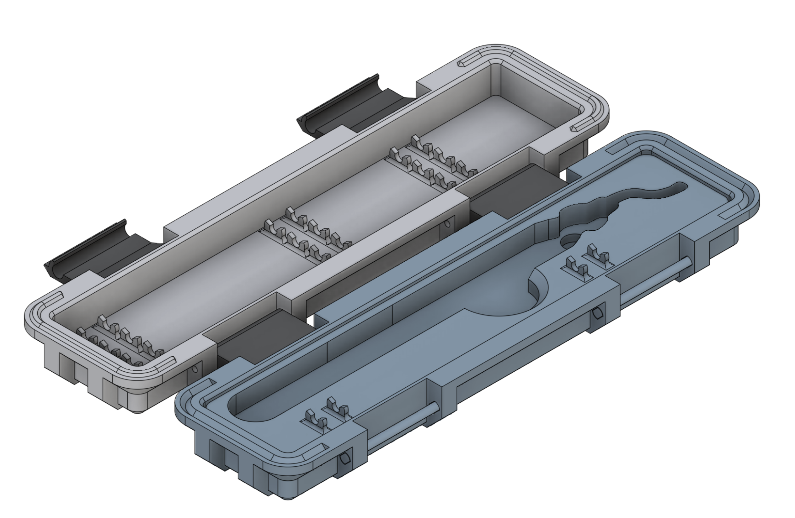Caja de almacenamiento para herramienta de desbarbado