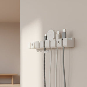 Soporte y organizador de cable USB para 7 cables
