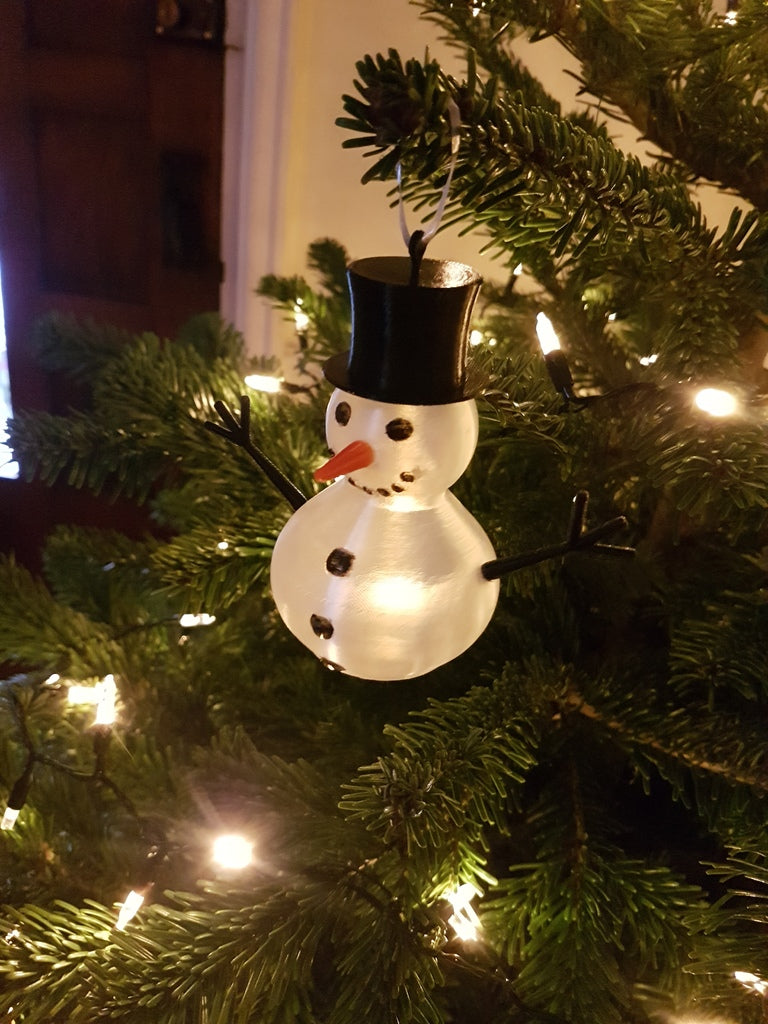 Muñeco de nieve modo jarrón, edición adorno navideño