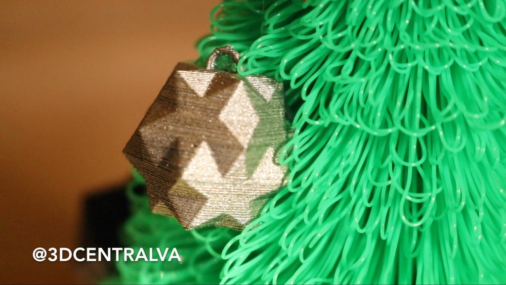 Árbol de Navidad impreso en 3D con detalles de piel