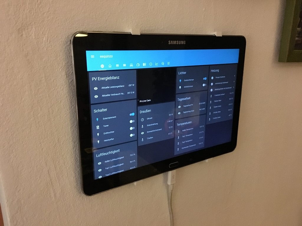 Soporte de pared para Samsung Galaxy Tab Pro 10.1