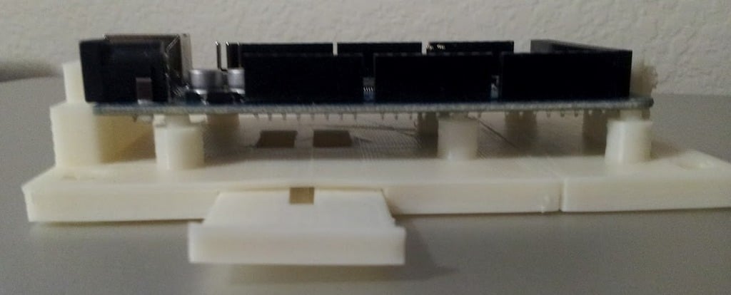 Placa de montaje Arduino Mega 2560 R3 imprimible en 3D con cubierta opcional
