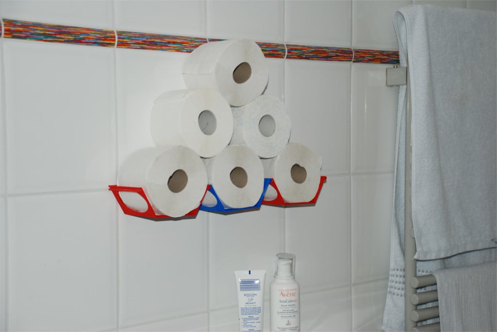 Portarrollos de papel higiénico extensible montado en la pared