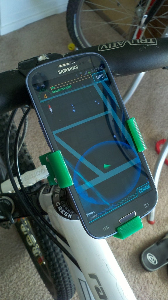 Soporte de bicicleta Galaxy S3 para manillares de 1,25 pulgadas (32 mm)