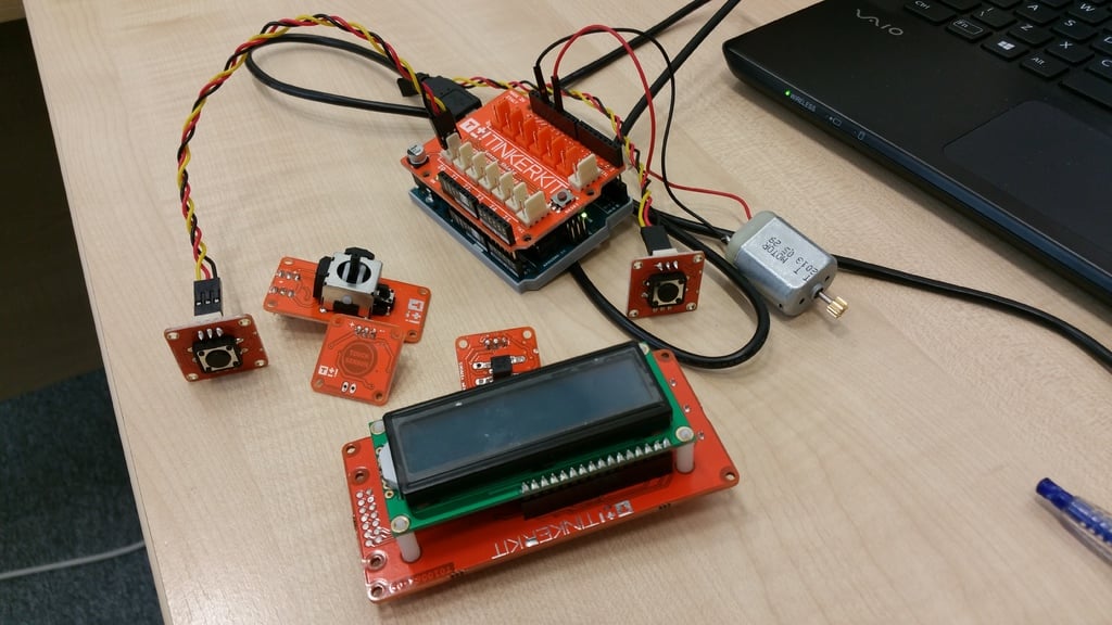 Sensor Tinkerkit y soporte Arduino Uno