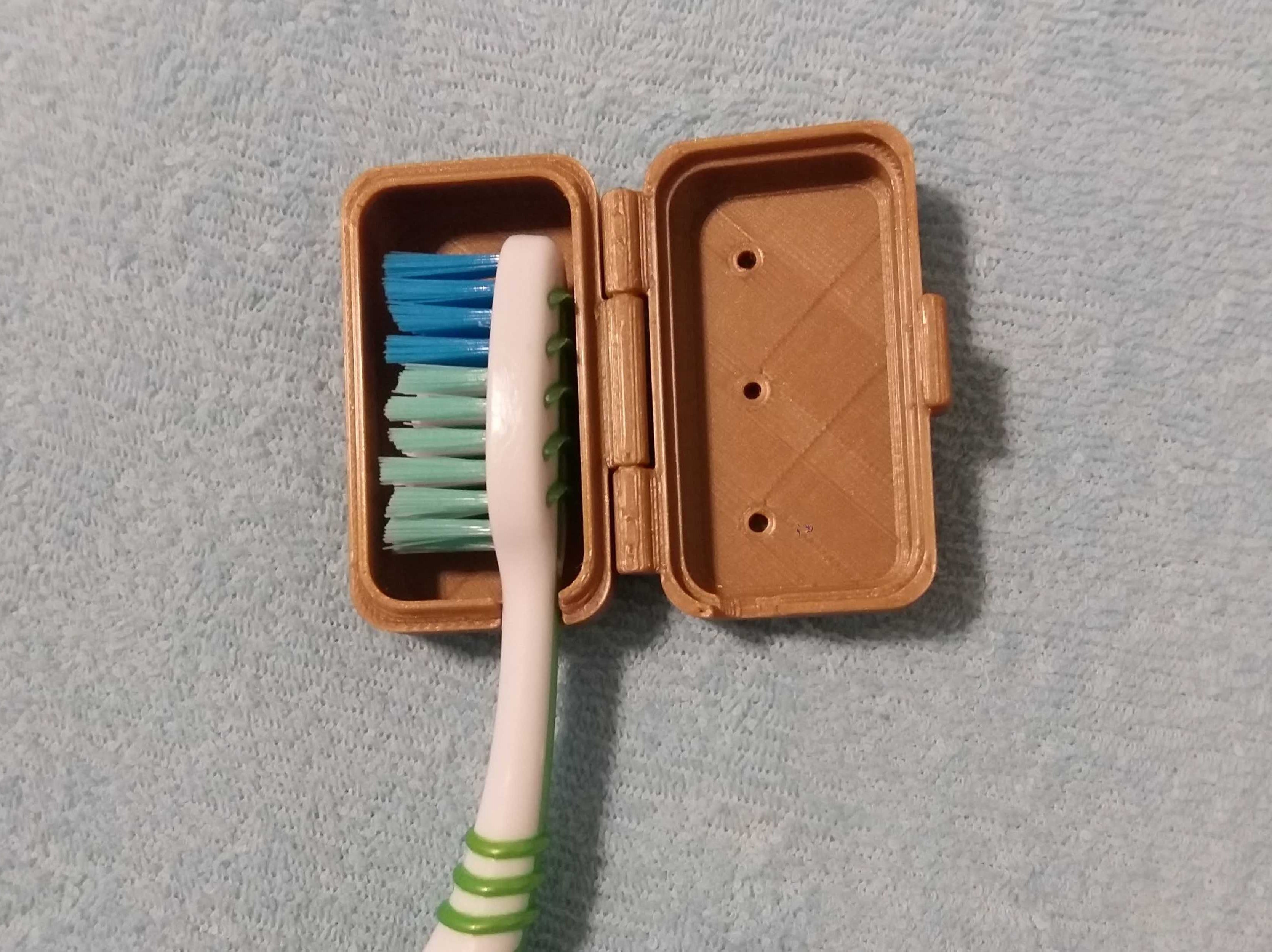 Estuche para cepillos de dientes más pequeño para viajes y almacenamiento