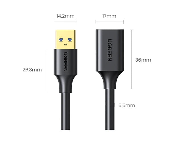 Soporte/Organizador para cables de extensión Ugreen USB 3.0