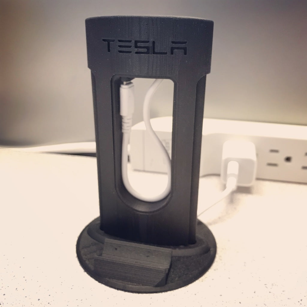 Cargador de teléfono Tesla para ojal de escritorio
