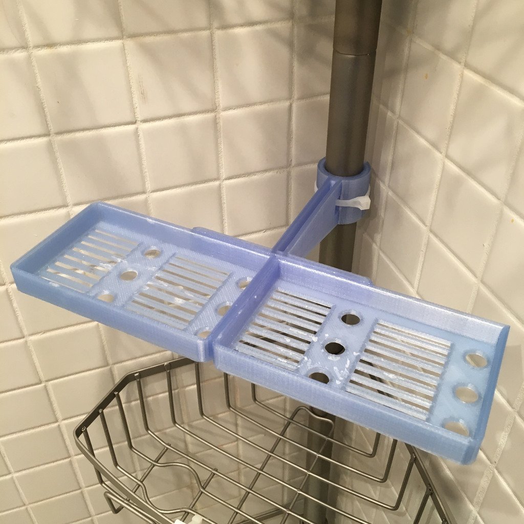 Cajón de jabón doble para carrito de ducha