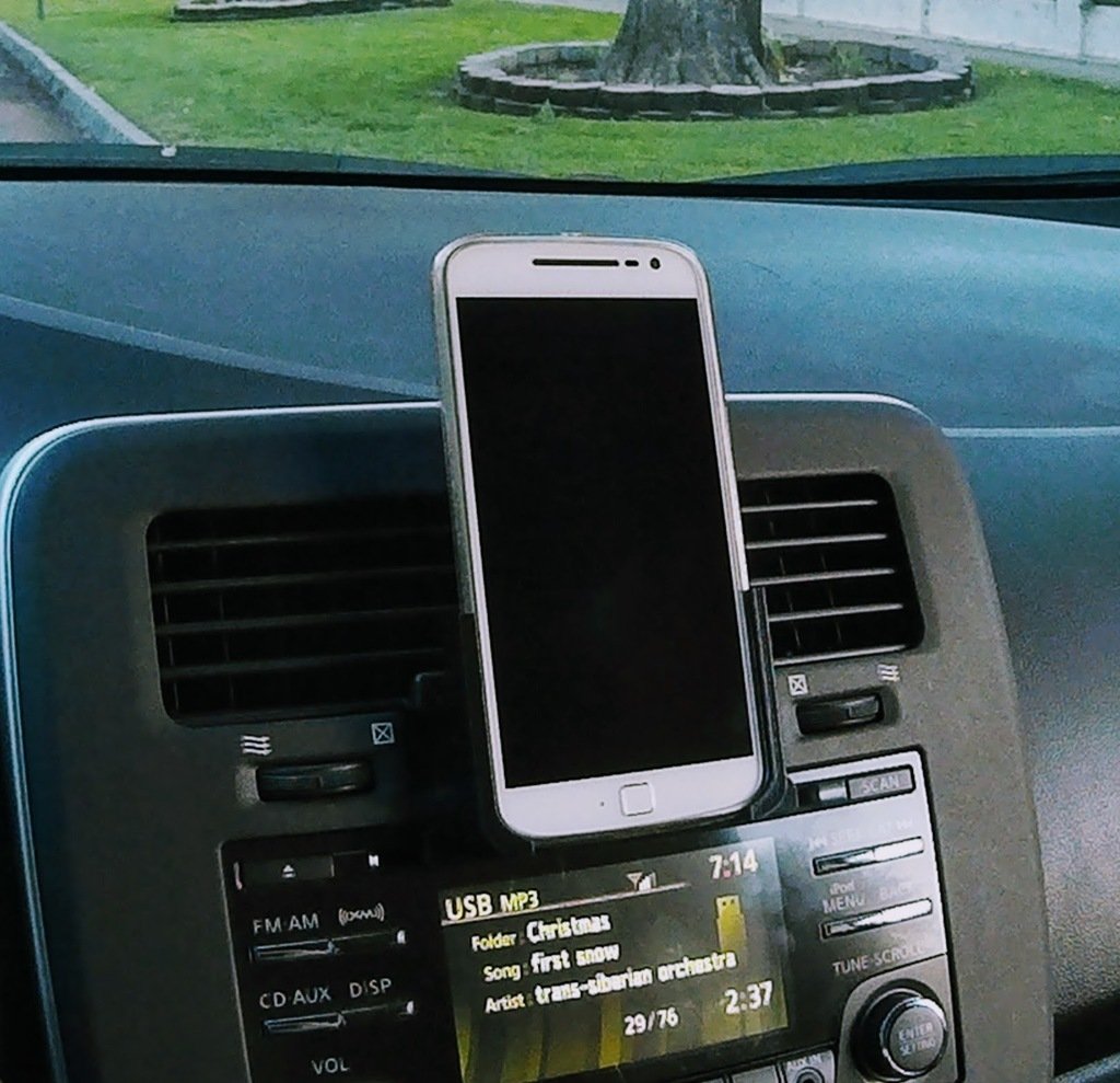 Soporte para teléfono Moto G4/G4 Plus con adaptador de reproductor de CD para coche