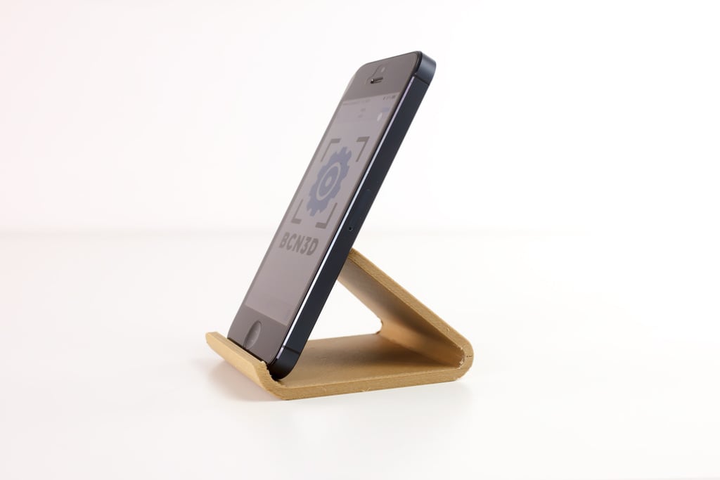 Soporte universal para teléfono para escritorio en relleno de bambú