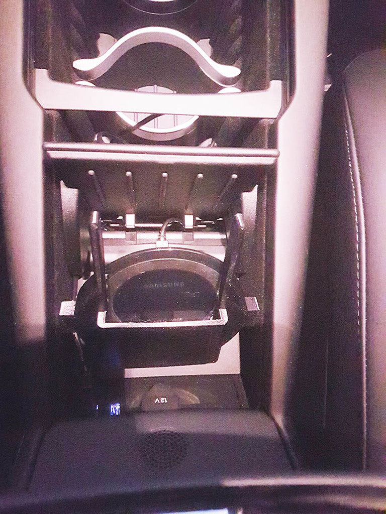 Soporte cargador inalámbrico Tesla Model S Qi para Samsung