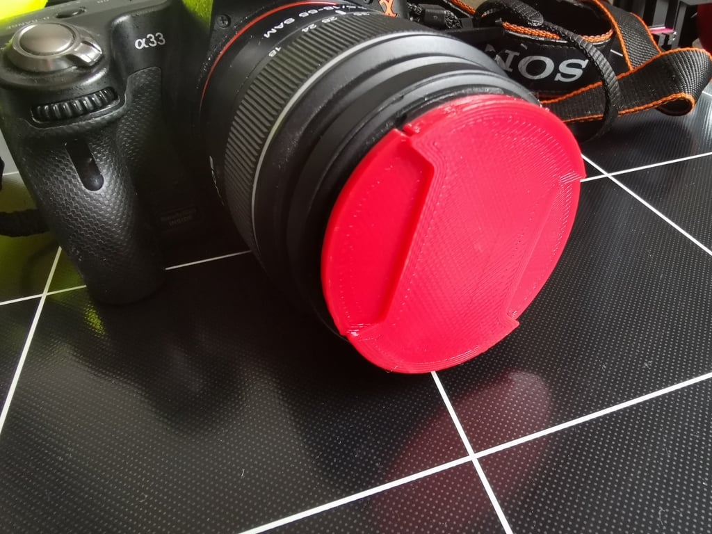 Características de la cubierta de la lente de la cámara de 55 mm sin soporte
