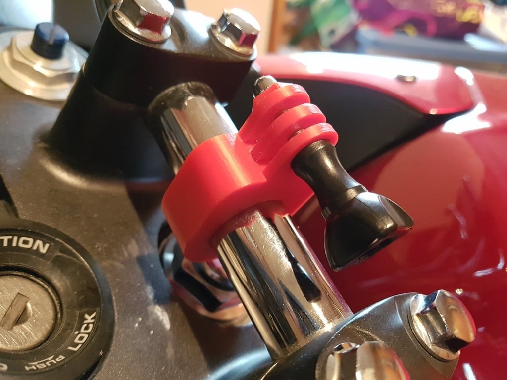 Soporte de barra GoPro de un solo tornillo para bicicleta/motocicleta