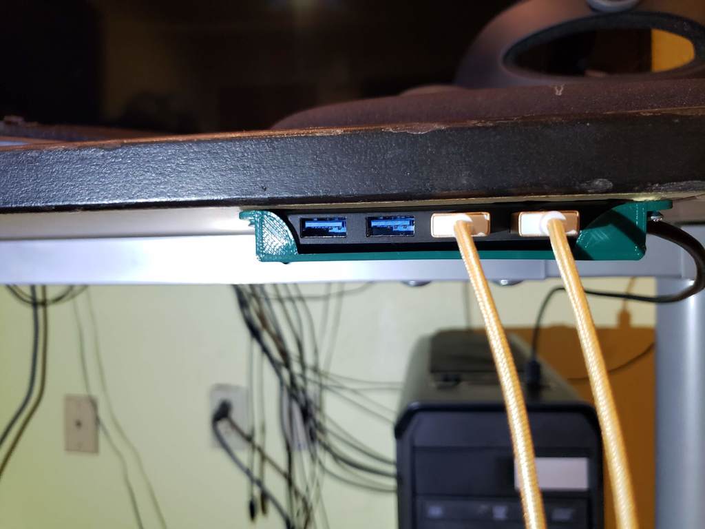 Soporte debajo del escritorio para concentrador USB Lenovo de 4 puertos