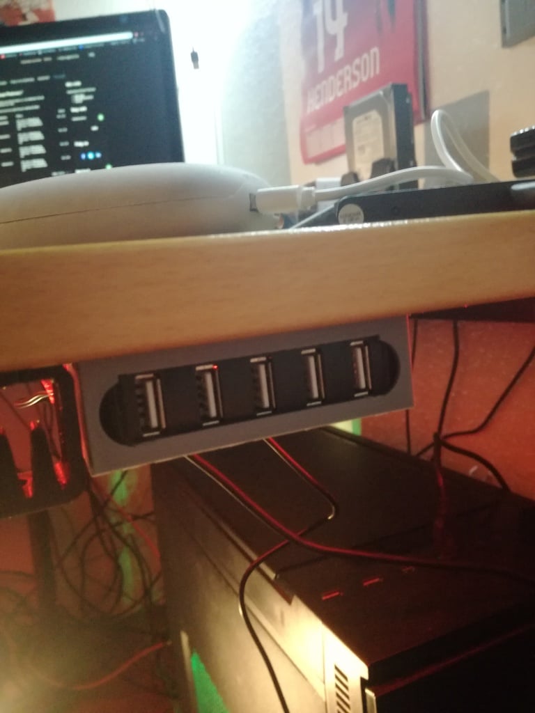Soporte de escritorio y pared con concentrador USB Sanberg
