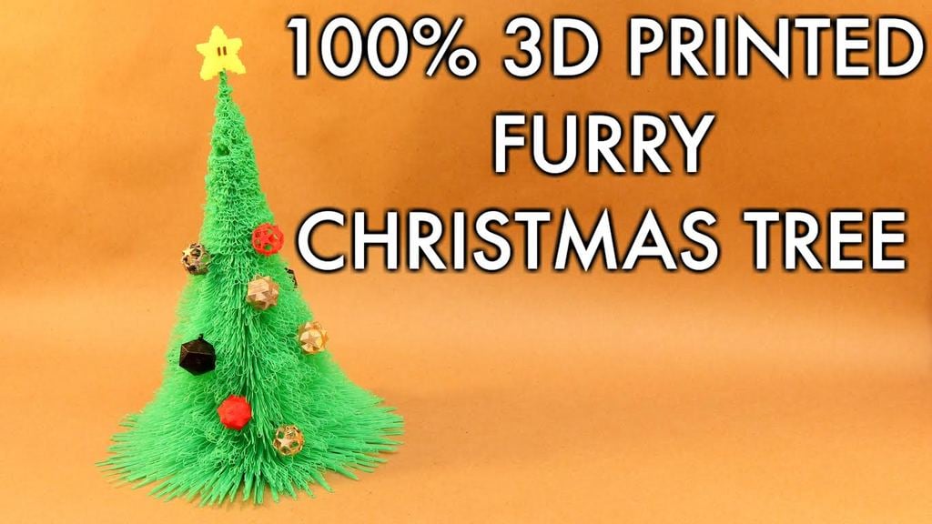 Árbol de Navidad impreso en 3D con detalles de piel