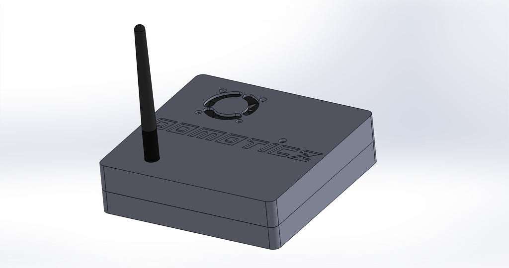 Caja Domoticz personalizada con Raspberry Pi, Pi Drive y RFX.com