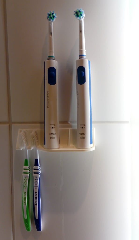 Portacepillos de dientes sin tornillos para diferentes tipos de cepillos