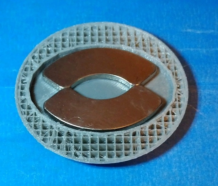 Remezcla de bandeja de tornillos magnética magnificada