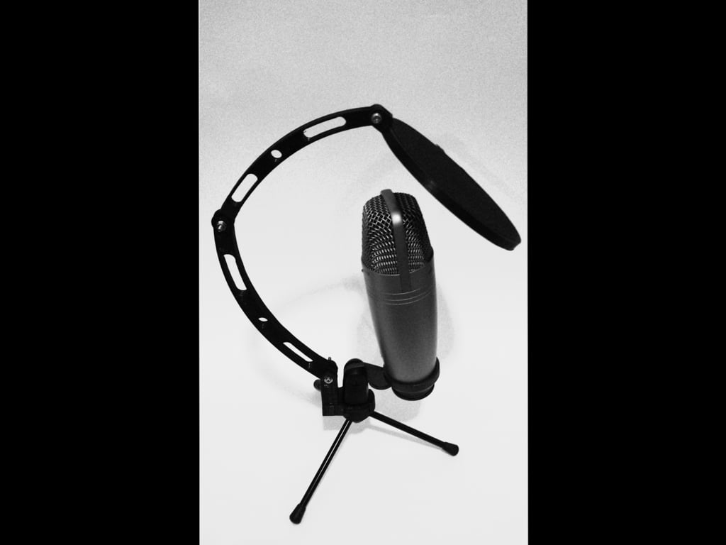 Filtro pop/abrazadera de micrófono cortavientos con soportes Gopro, adecuada para micrófono condensador de estudio USB Samson C01UPRO
