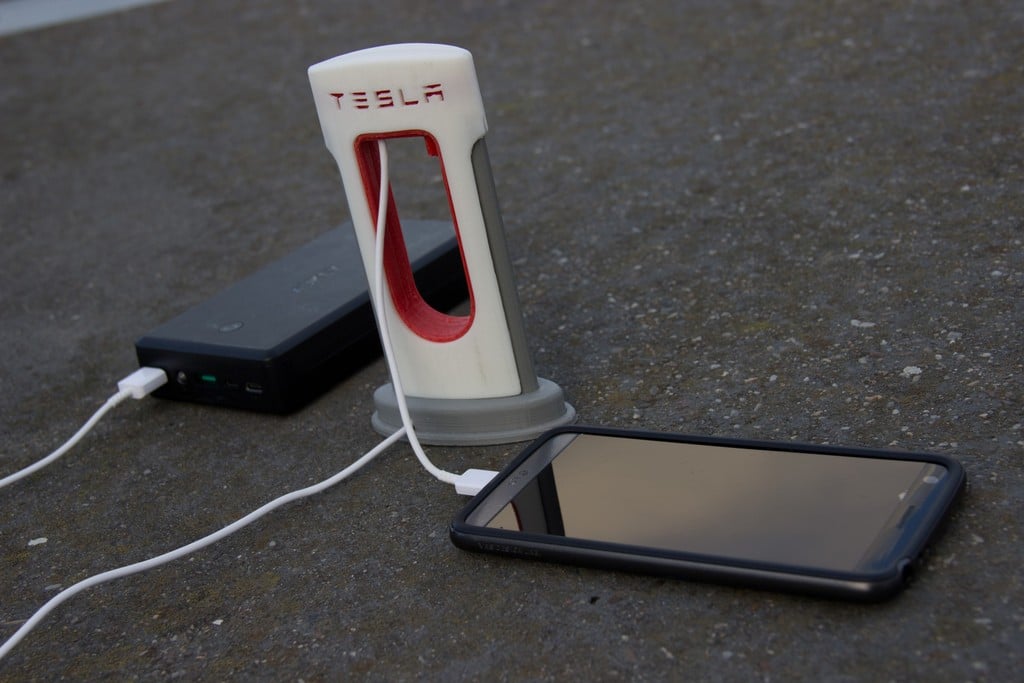 Soporte para teléfono móvil Tesla Super Charger USB-C