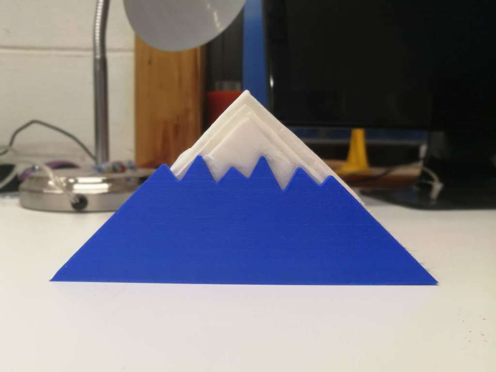Servilletero con forma del Monte Fuji