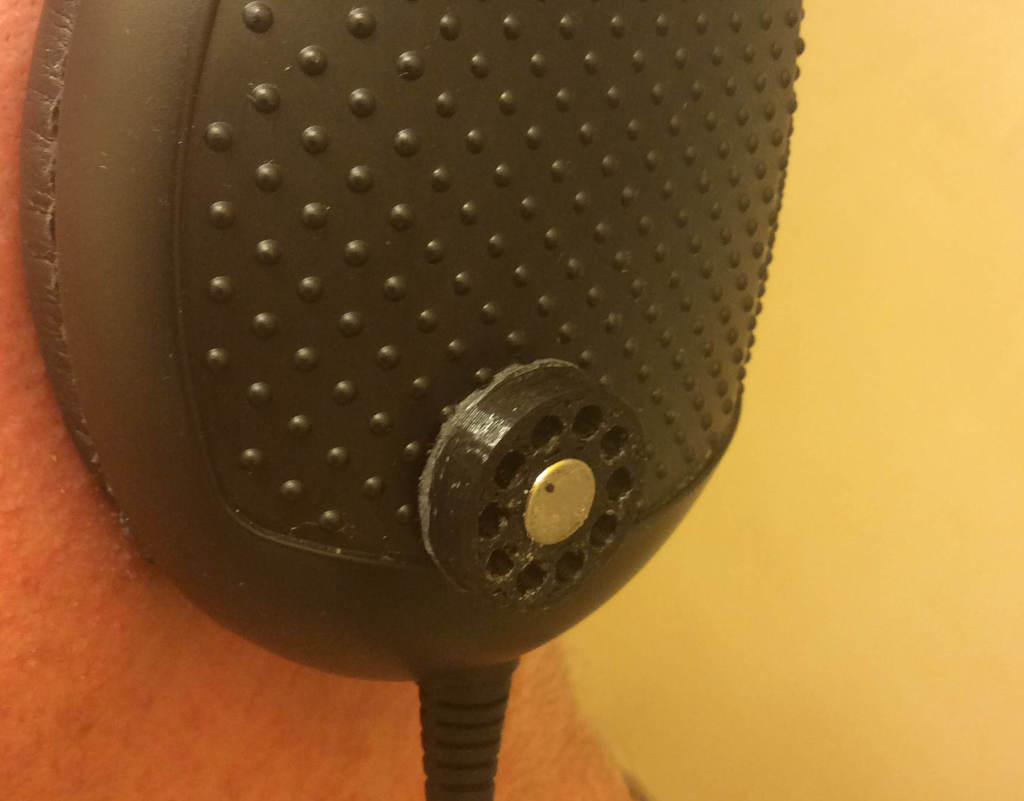 Brazo de micrófono con auriculares personalizable