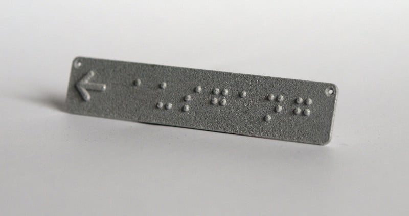 Herramienta en línea de señalización Braille