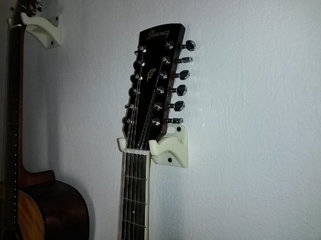 Soportes de pared para guitarra con estante para púas de guitarra