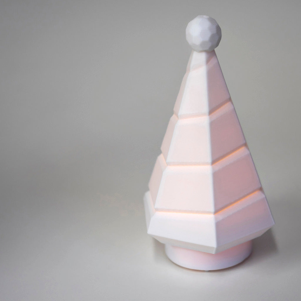 Vela de madera con luz de té LED para Navidad de Faberdashery