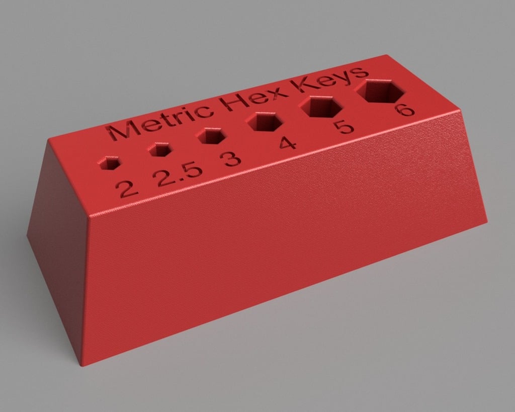 Porta llaves hexagonales métricas para 6 piezas (2 mm a 6 mm)
