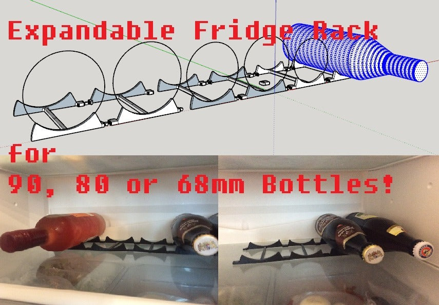 Botellero frigorífico extensible en 3 tamaños