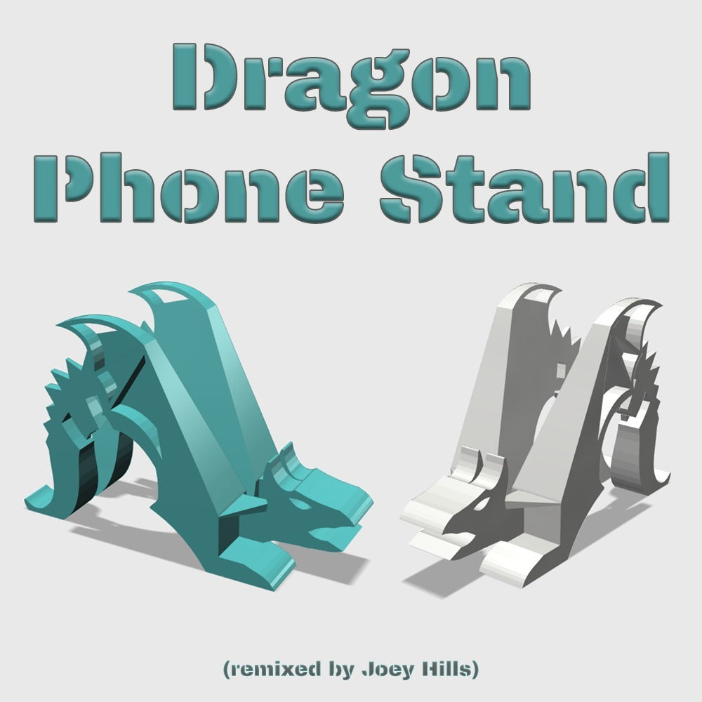 Soporte para teléfono Dragon con orificio para cable cargador