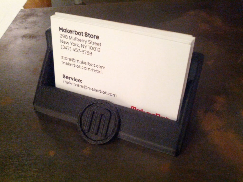 Tarjetero MakerBot para uso en tiendas